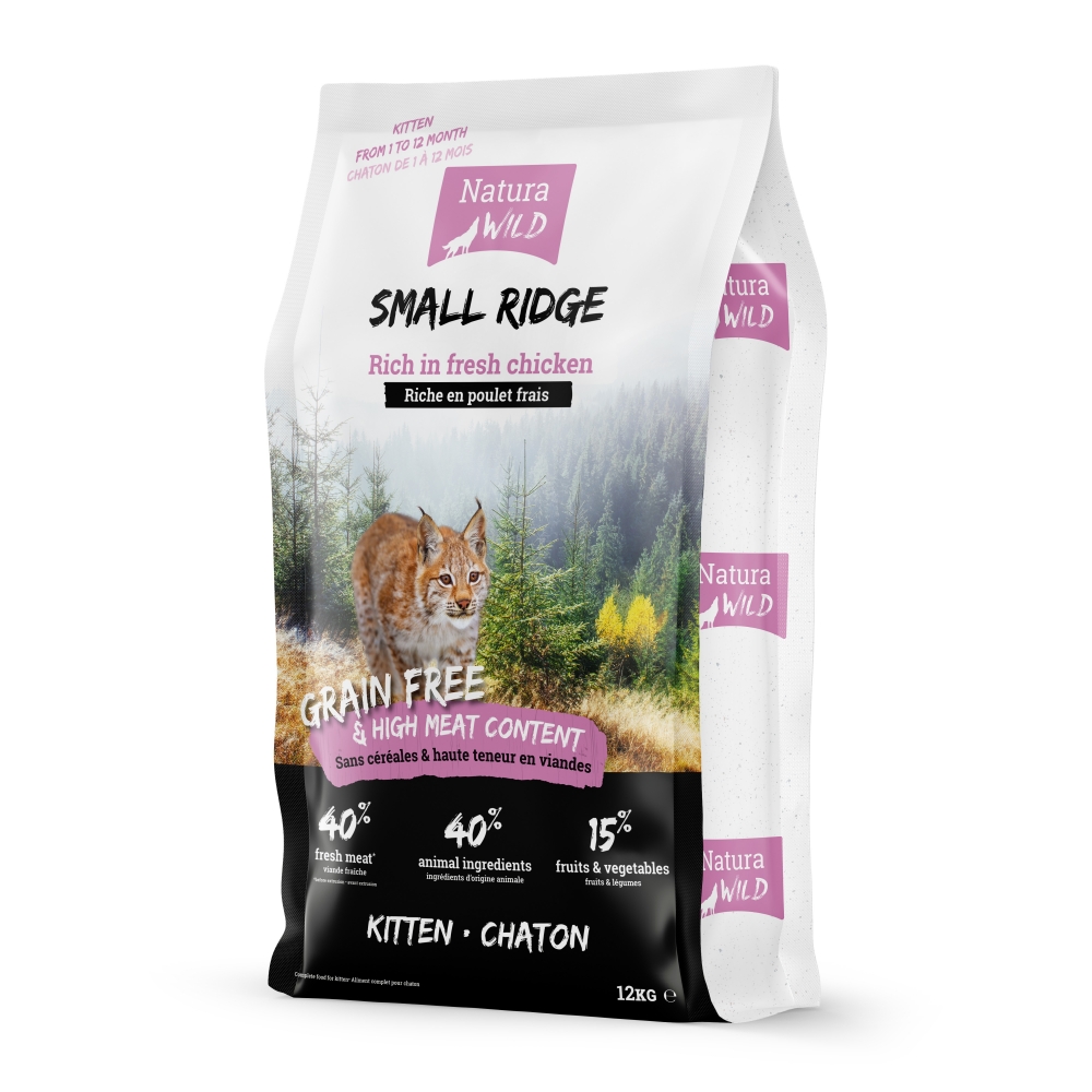 Natura Wild Small Ridge Kitten. 12kg kattemat